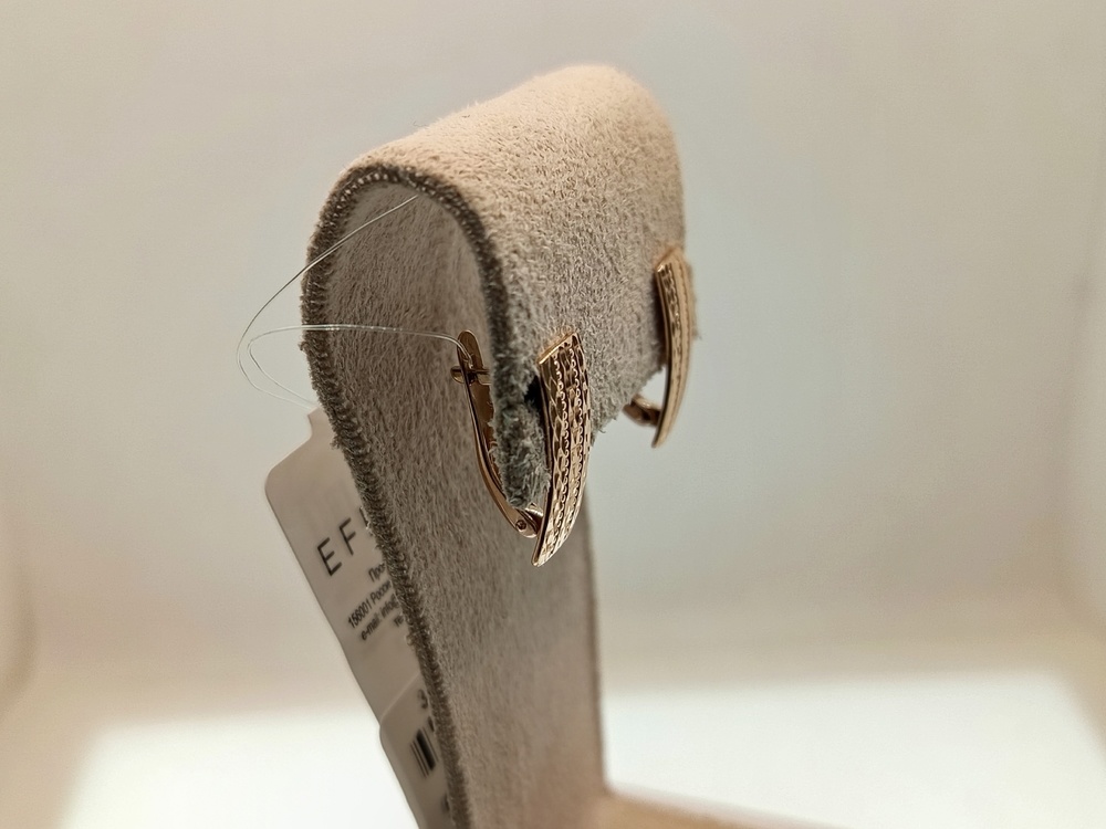 СЕРЬГИ БЕЗ КАМНЯ (Au 585)