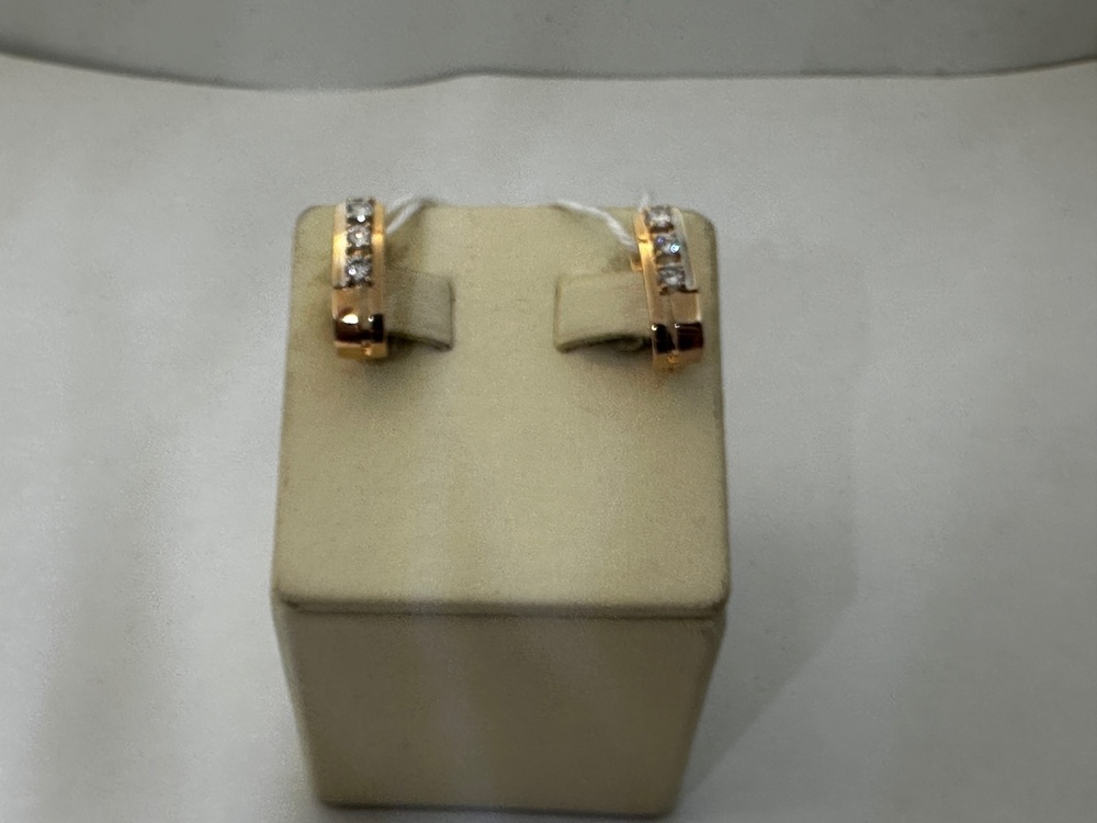 СЕРЬГИ С КАМНЯМИ (Au 585)