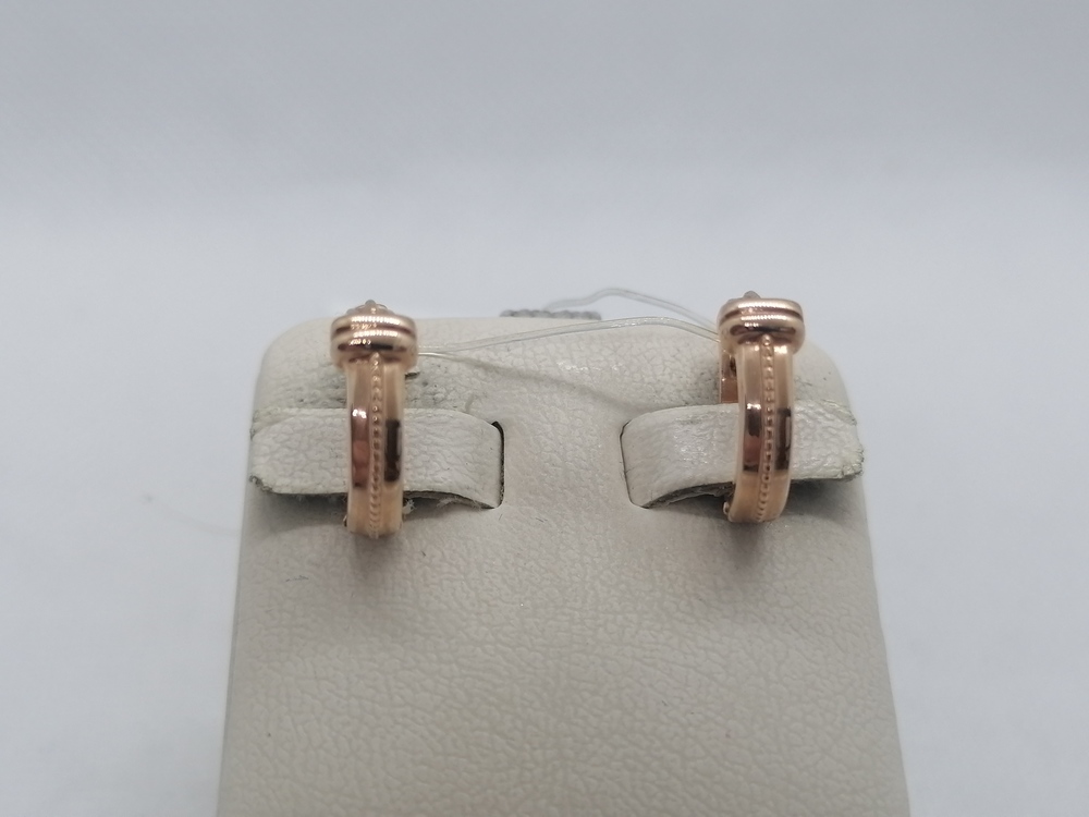 СЕРЬГИ БЕЗ КАМНЯ (Au 585)