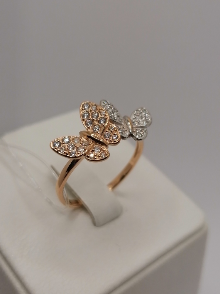 КОЛЬЦО С КАМНЯМИ (Au 585)