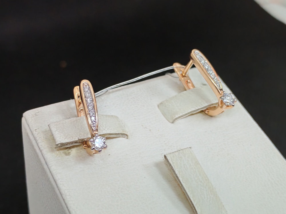 СЕРЬГИ БРИЛЛИАНТ (Au 585)