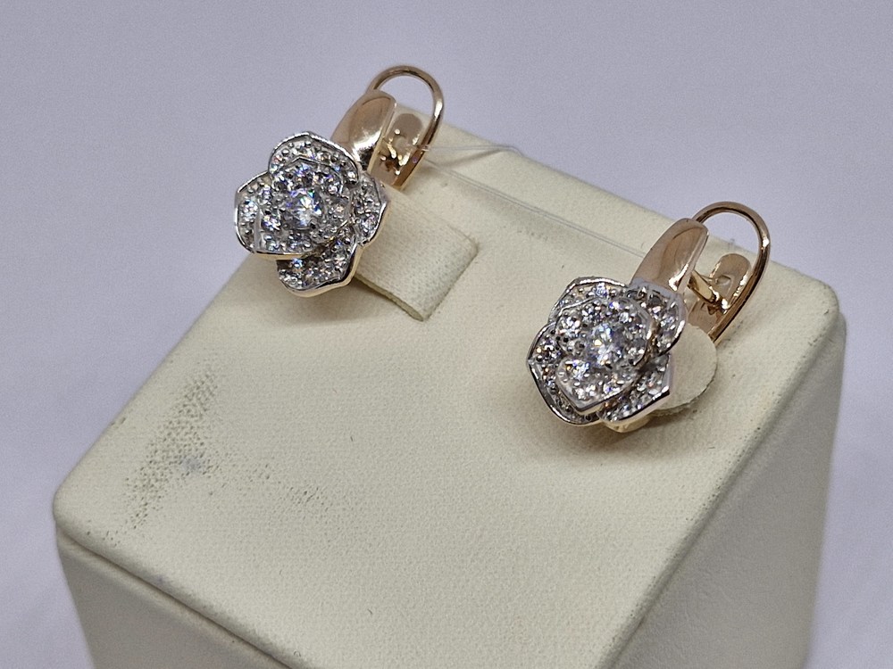 СЕРЬГИ С КАМНЯМИ (Au 585)