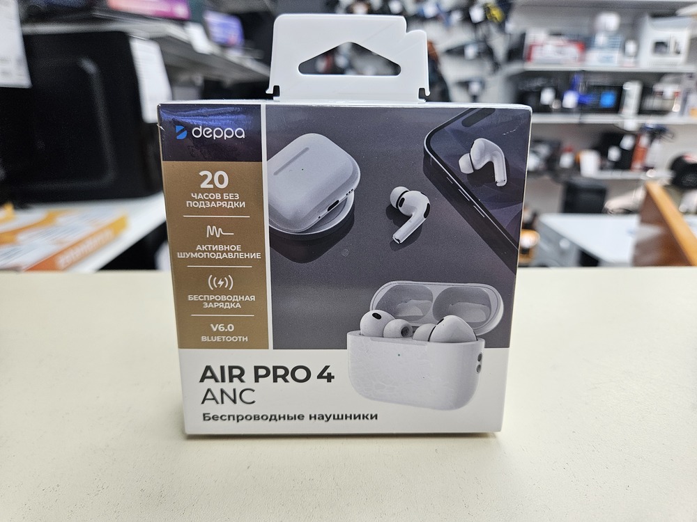 Наушники беспроводные Deppa 44231 Air Pro 4 ANC