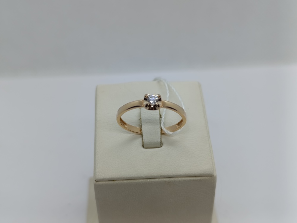 КОЛКМ585 КОЛЬЦО С КАМНЕМ (Au 585)