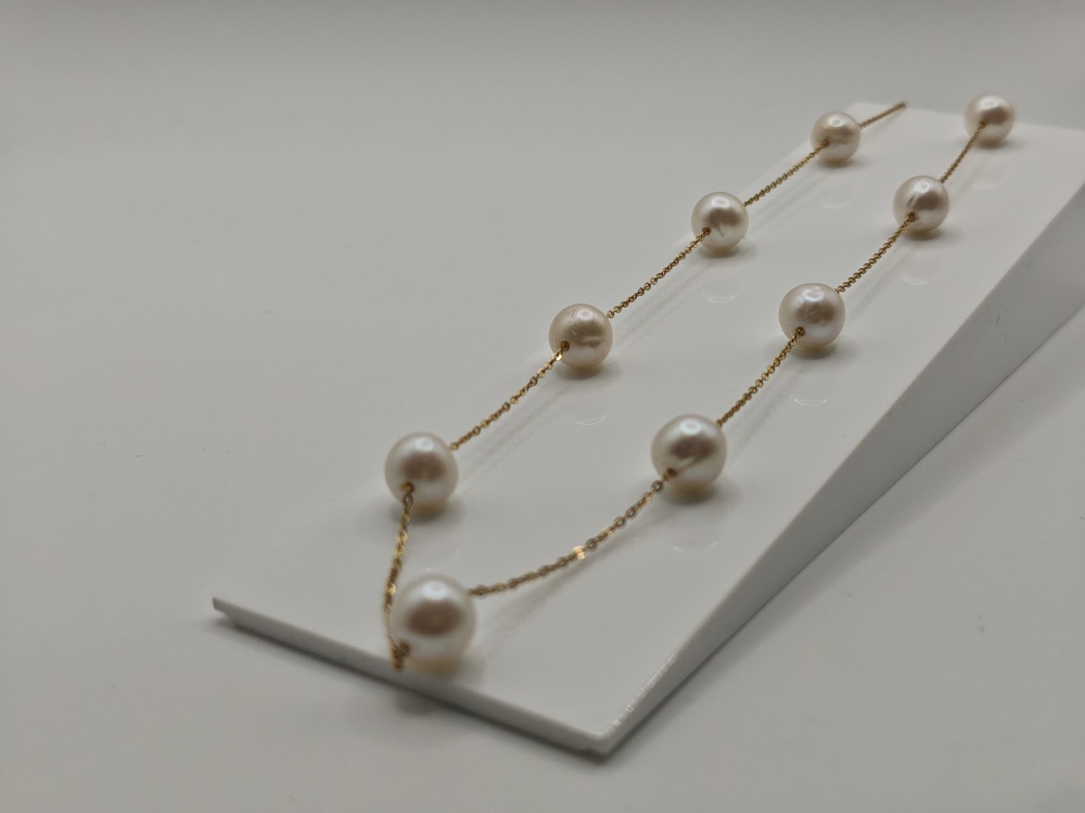 КОЛЬЕ С КАМНЯМИ Au 585