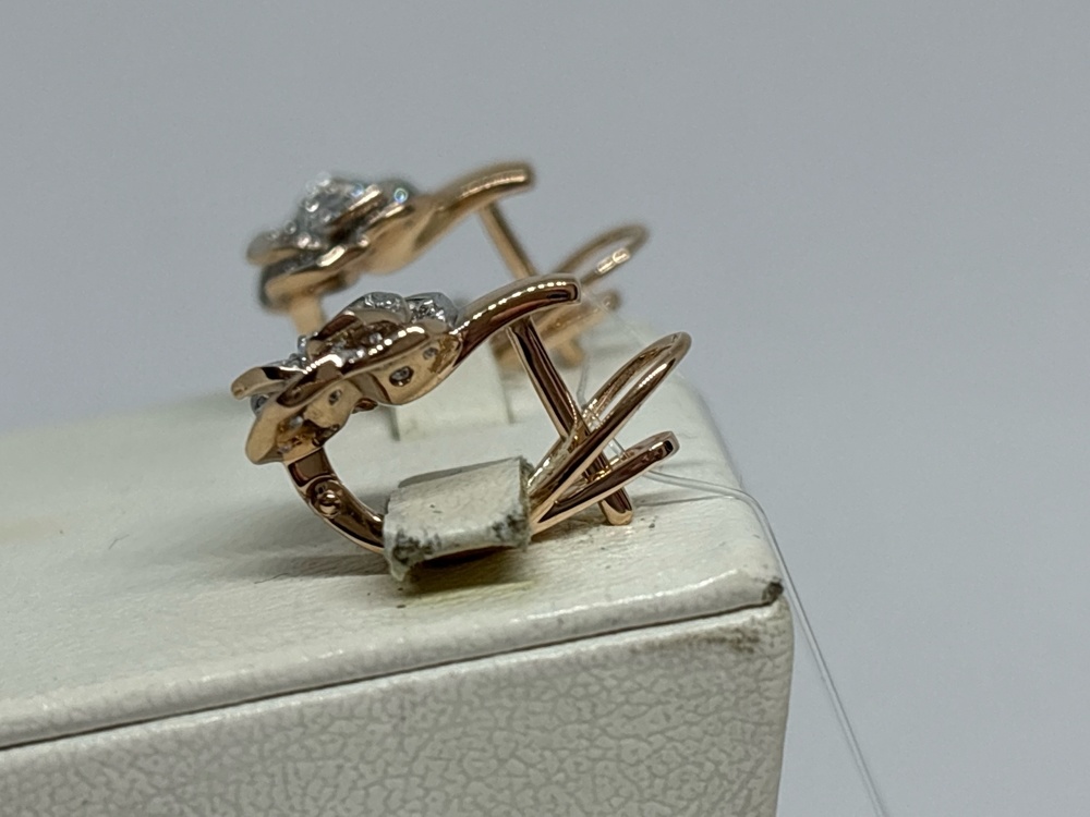 СЕРЬГИ С КАМНЯМИ (Au 585)