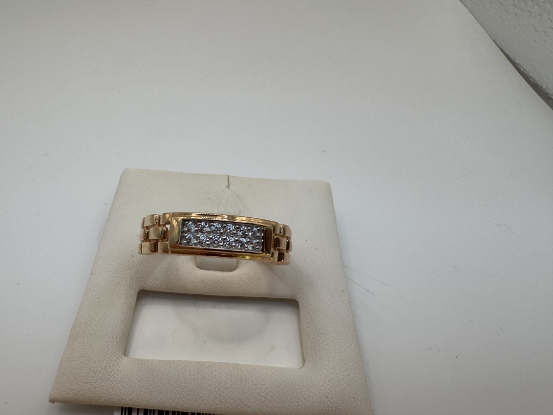 КОЛЬЦО С КАМНЯМИ (Au 585)