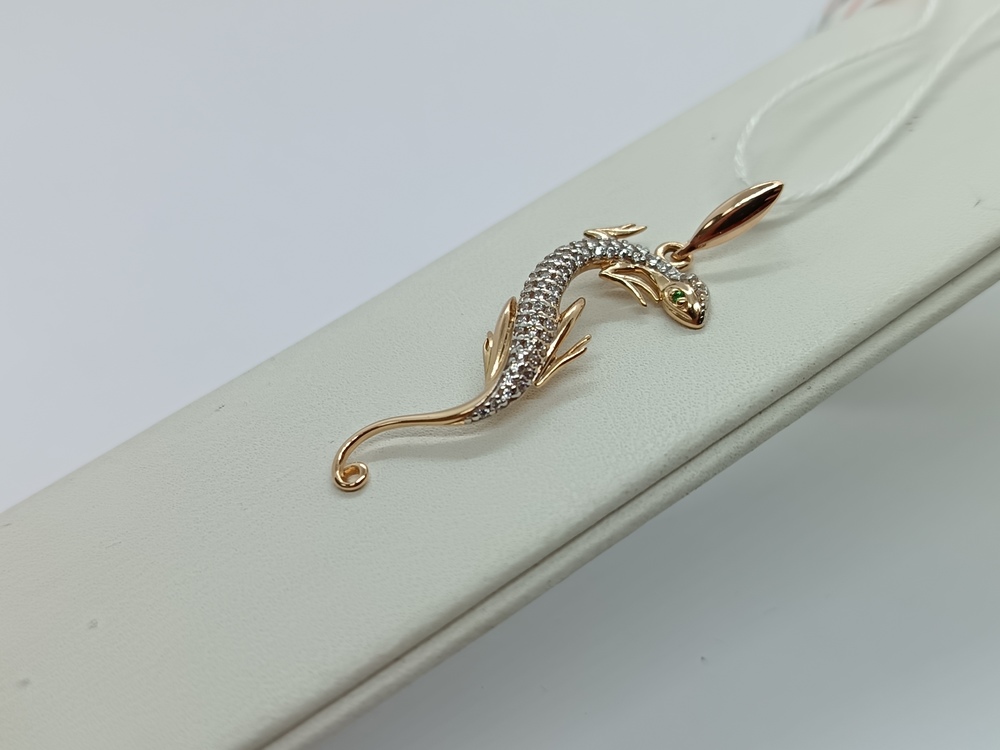 ПОДКМИ585 ПОДВЕСКА С КАМНЯМИ (Au 585)