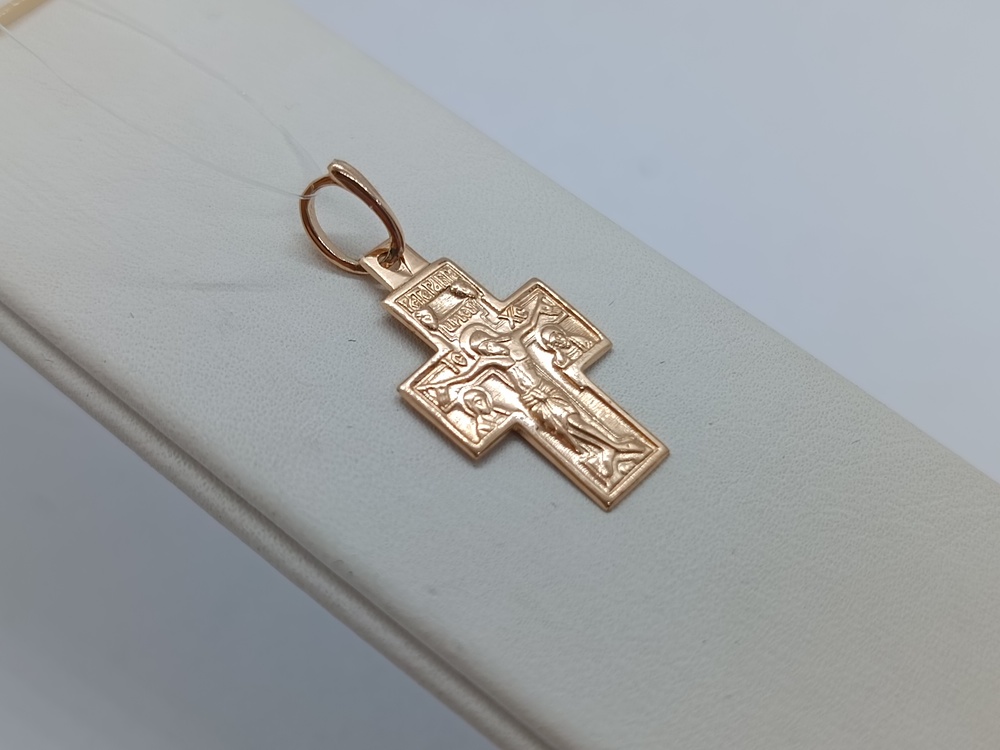 810-00101-10-00-00-00 ПОДВЕСКА КРЕСТ без камня (Au 585)