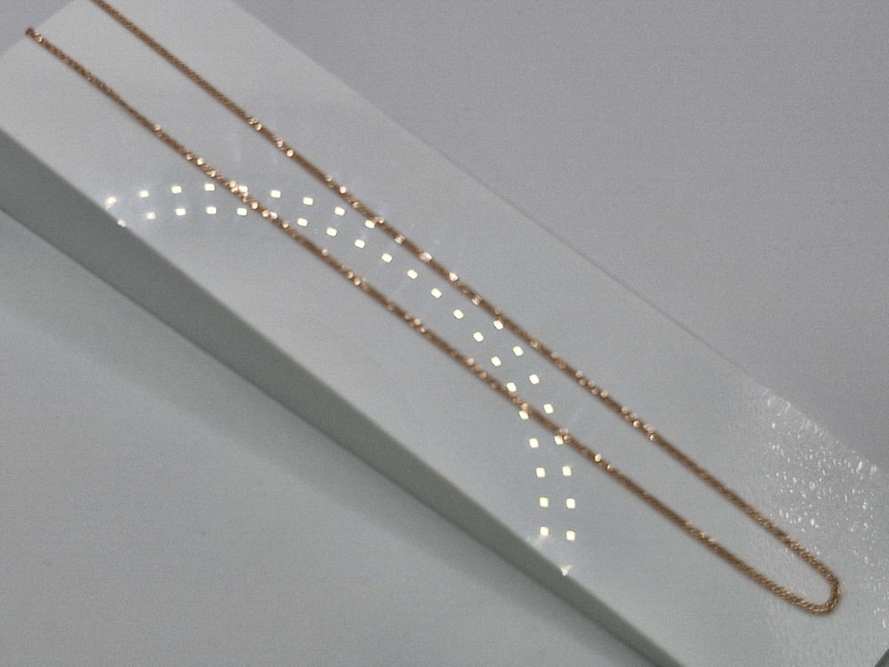 ЦЕПЬ ПОЛНОВЕСНАЯ Ромб двойной (Au 585)