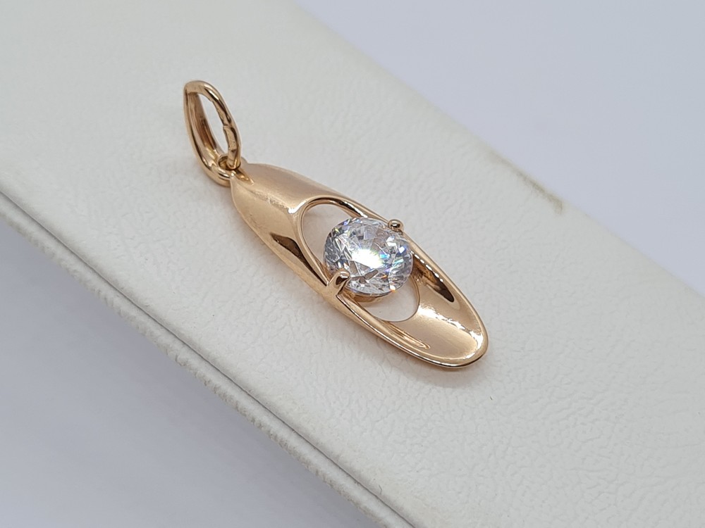 ПОДКМ585 ПОДВЕСКА С КАМНЕМ (Au 585)