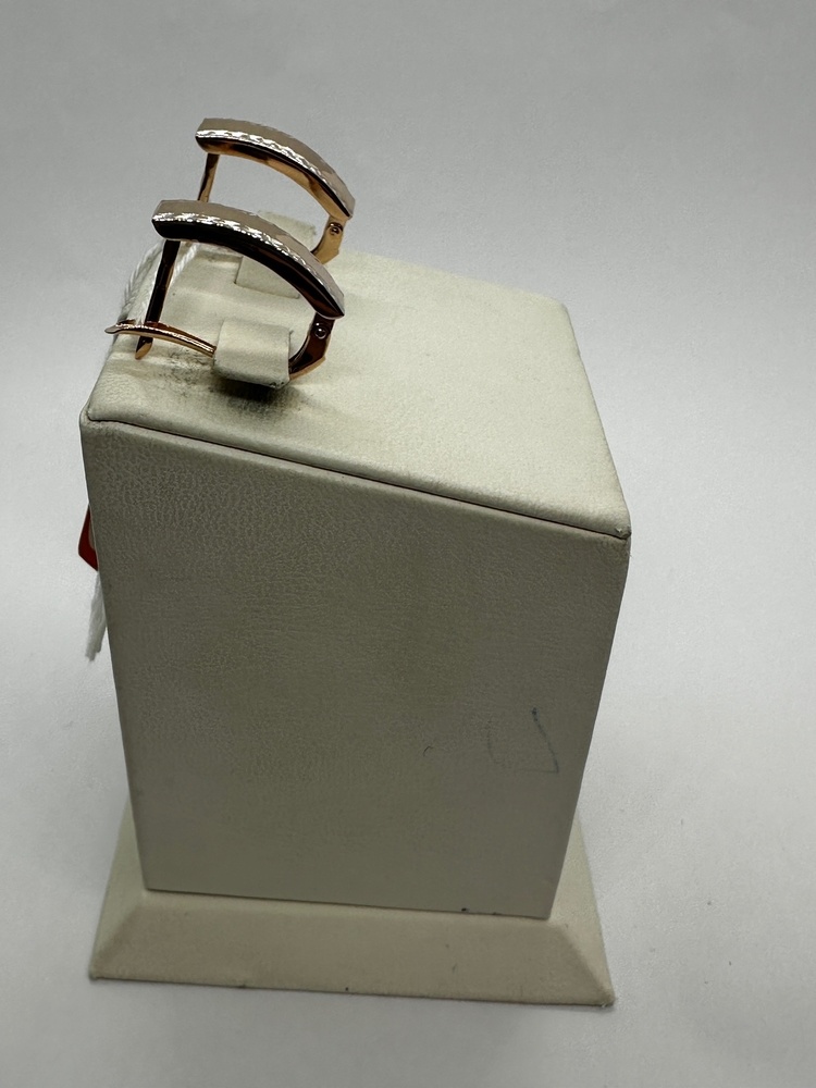 СБКМ585 СЕРЬГИ БЕЗ КАМНЯ (Au 585)