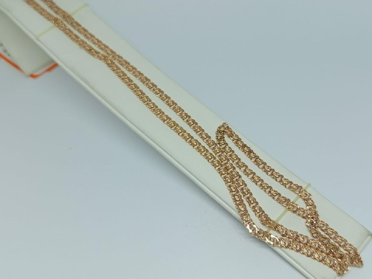 ЦЛБА585 ЦЕПЬ ПОЛНОВЕСНАЯ Бисмарк арабский (Au 585)