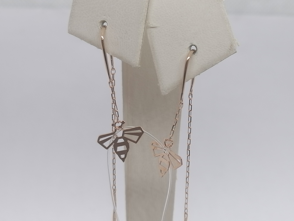 СЕРЬГИ ПРОДЕВКИ без камня (Au 585)