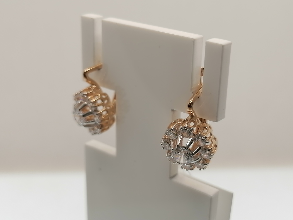 СЕРЬГИ С КАМНЯМИ (Au 585)