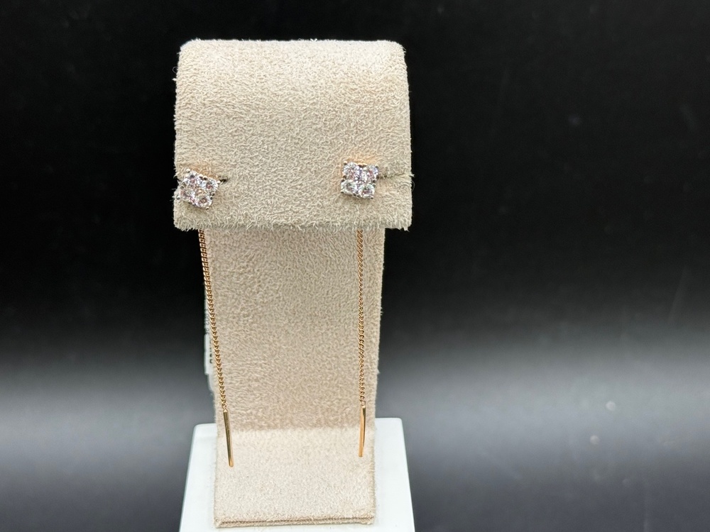 01-218608 СЕРЬГИ С КАМНЯМИ (Au 585)