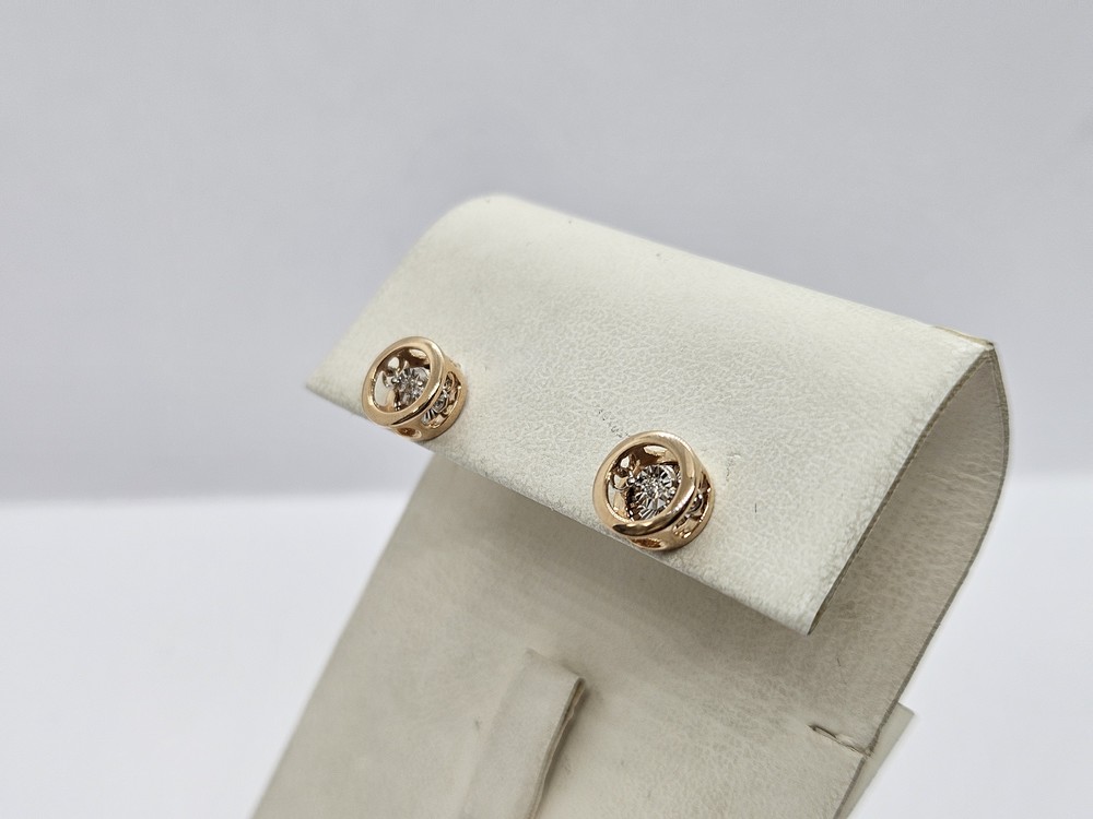 СЕРЬГИ ПУСЕТЫ Бриллиант (Au 585)