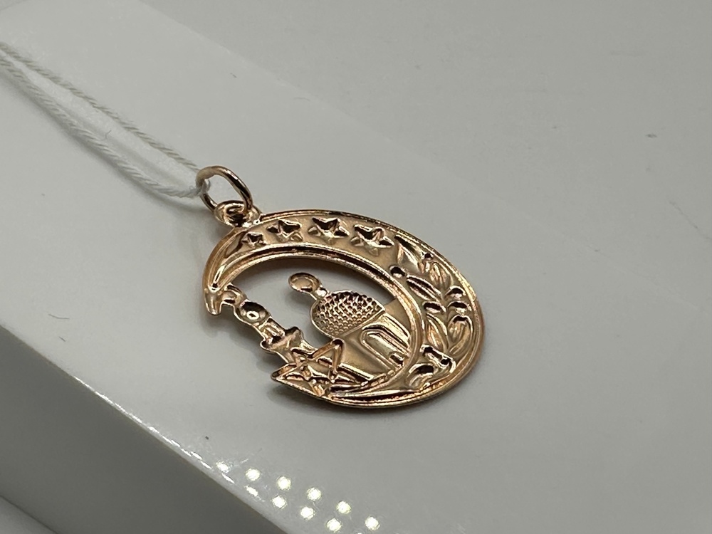 ПОДПБК585 ПОДВЕСКА ПОЛУМЕСЯЦ БЕЗ КАМНЯ (Au 585)