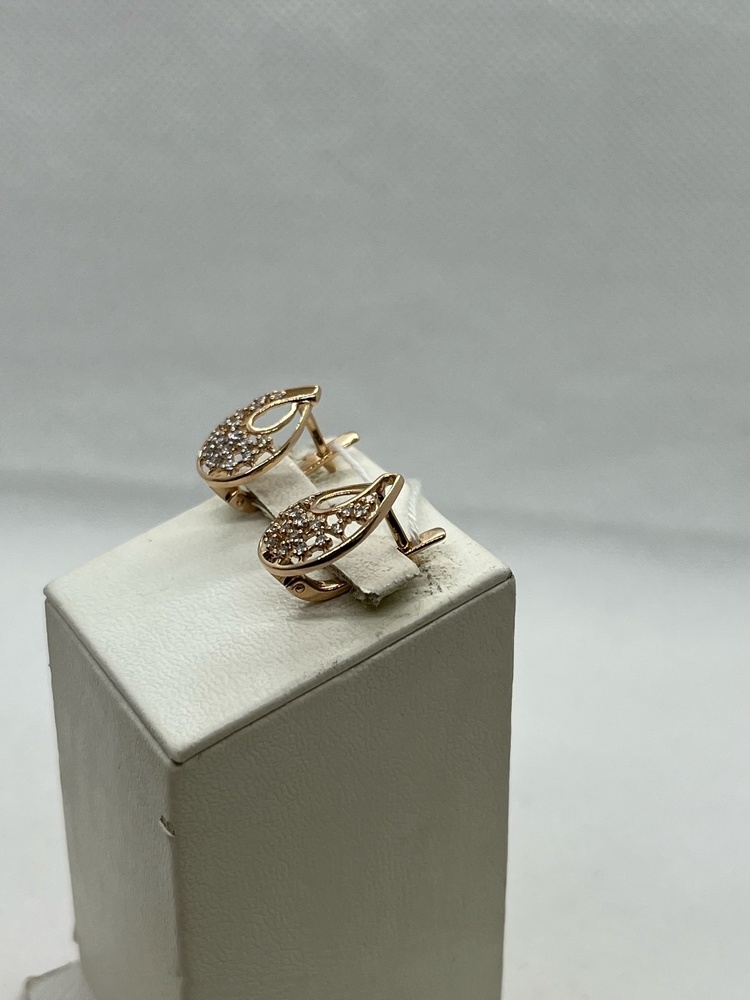 СКМИ585 СЕРЬГИ С КАМНЯМИ (Au 585)