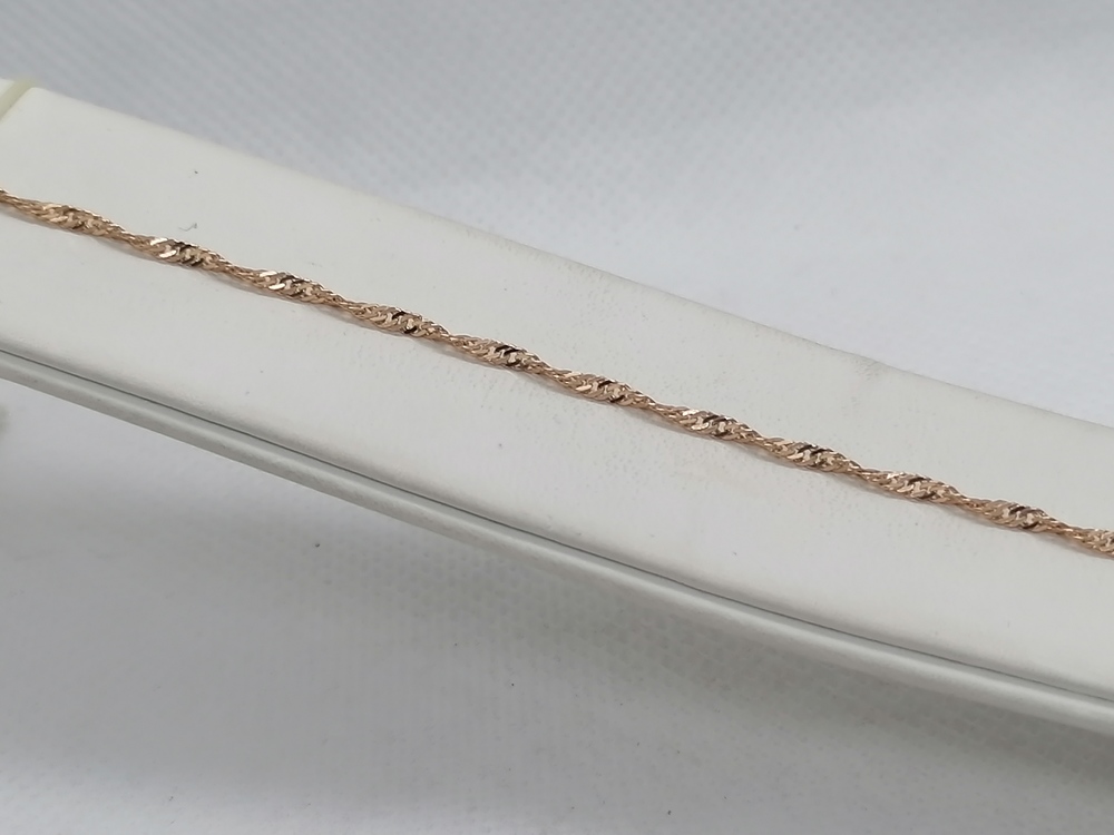 БРАСЛЕТ ПОЛНОВЕСНЫЙ Сингапур Au 585