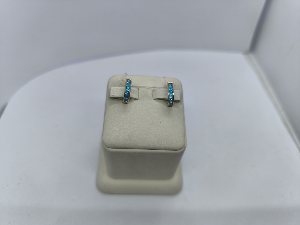 СКМИ585 СЕРЬГИ С КАМНЯМИ (Au 585)