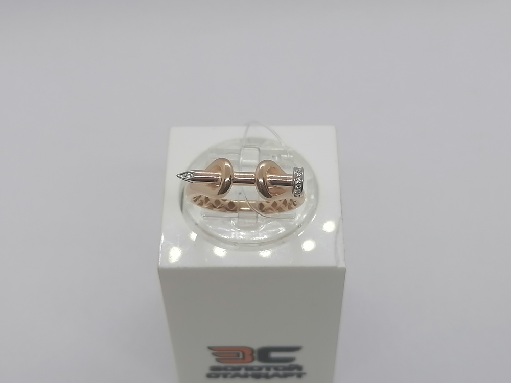 КОЛЬЦО С КАМНЯМИ (Au 585)