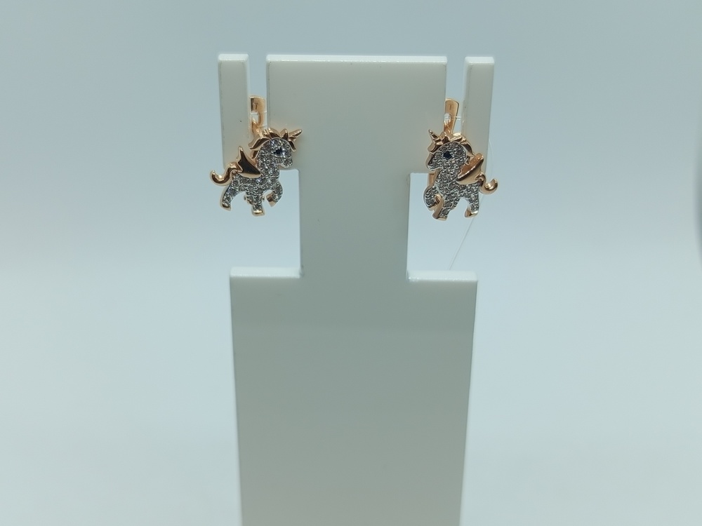 СЕРЬГИ С КАМНЯМИ (Au 585)