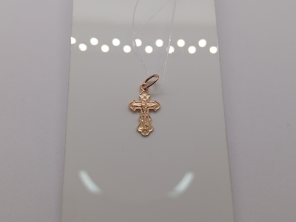 ПОДВЕСКА КРЕСТ без камня (Au 585)