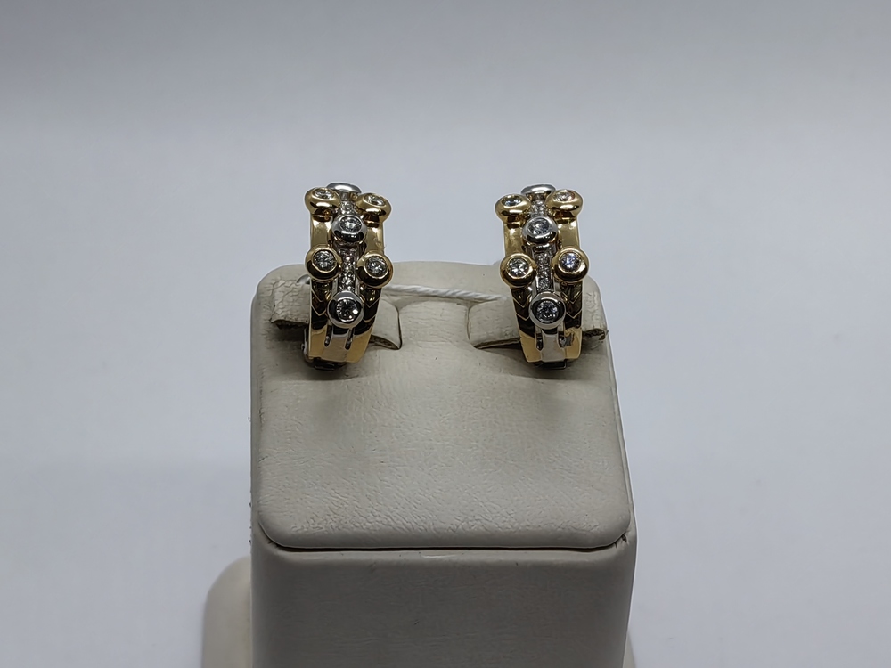 СЕРЬГИ БРИЛЛИАНТ Au 750