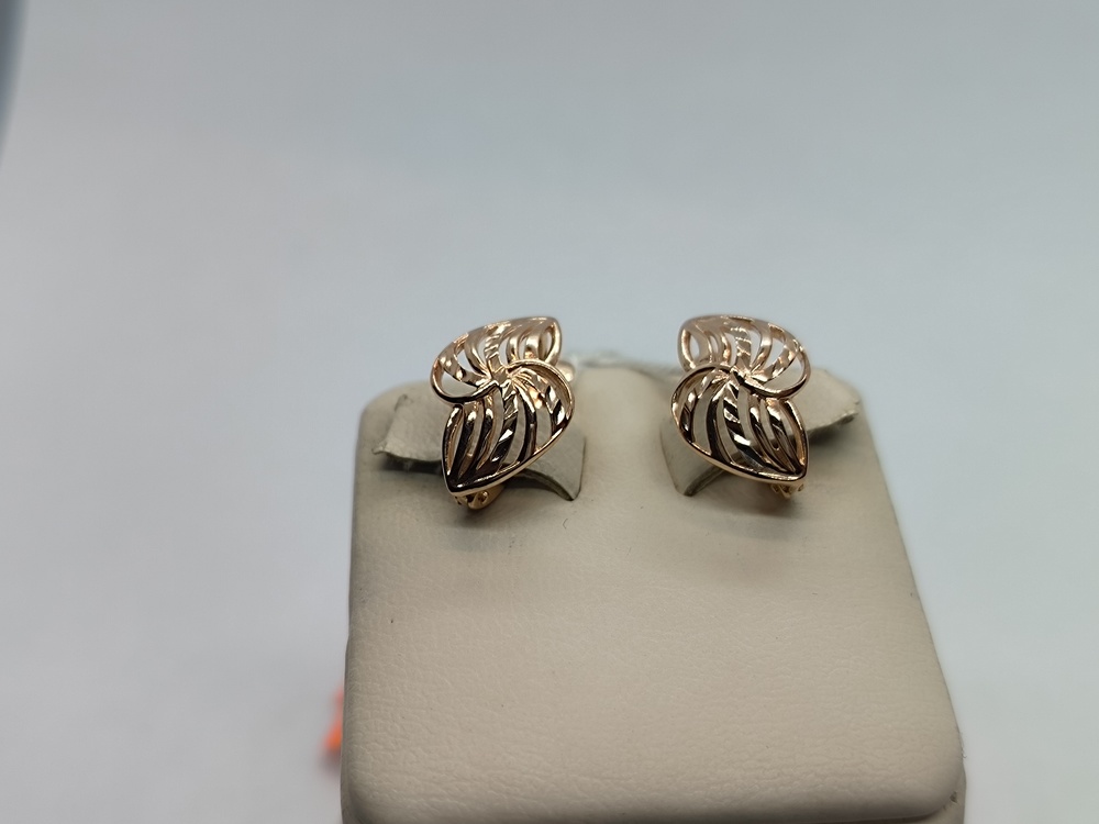 СЕРЬГИ БЕЗ КАМНЯ (Au 585)