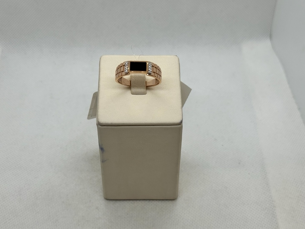 КОЛЬЦО ПЕЧАТКА с камнями (Au 585) КОЛЬЦО ПЕЧАТКА с камнями (Au 585)