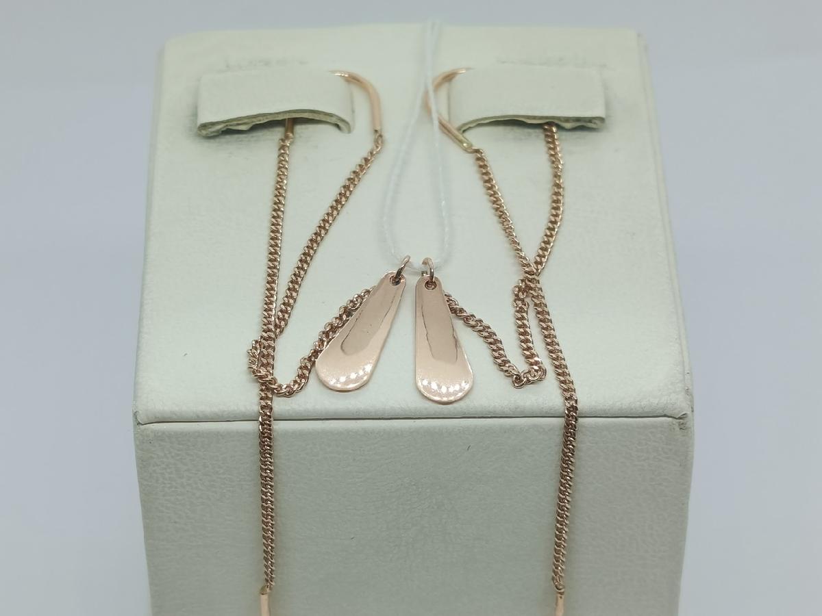 СЕРЬГИ ПРОДЕВКИ без камня (Au 585)