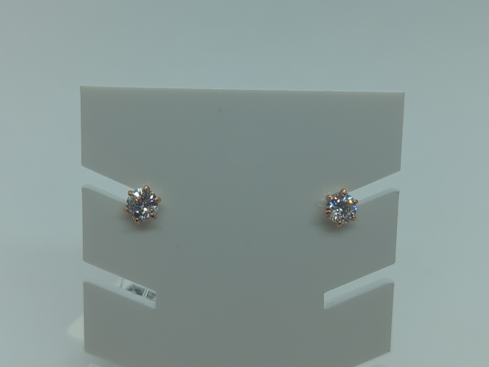 СЕРЬГИ ПУСЕТЫ с камнем (Au 585)