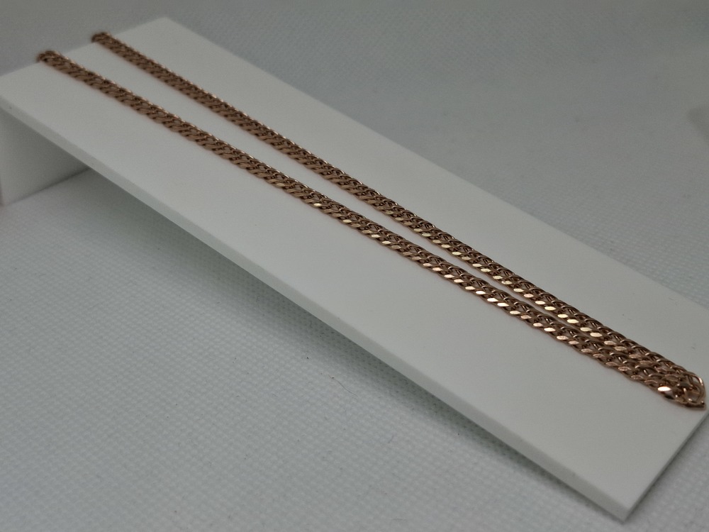 ЦЛР2585 ЦЕПЬ ПОЛНОВЕСНАЯ Ромб двойной (Au 585)