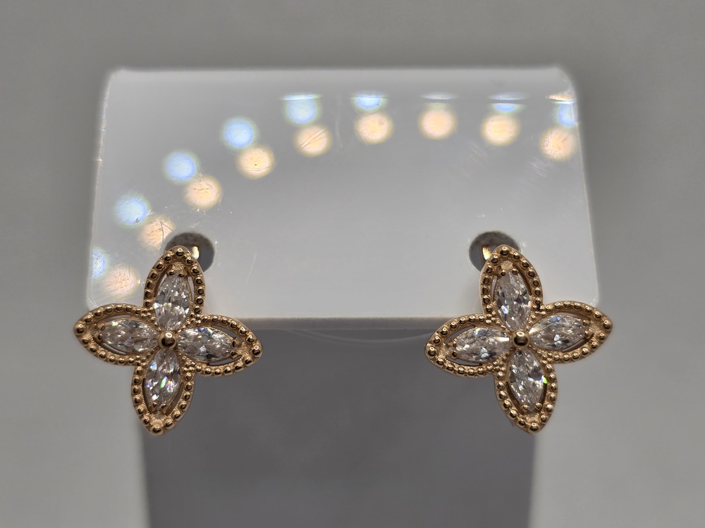 СЕРЬГИ С КАМНЯМИ (Au 585)