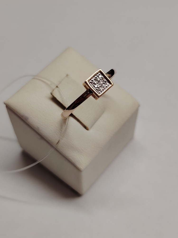 КОЛЬЦО С КАМНЯМИ (Au 585)