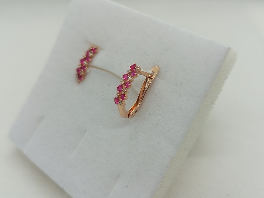 СЕРЬГИ С КАМНЯМИ (Au 585)