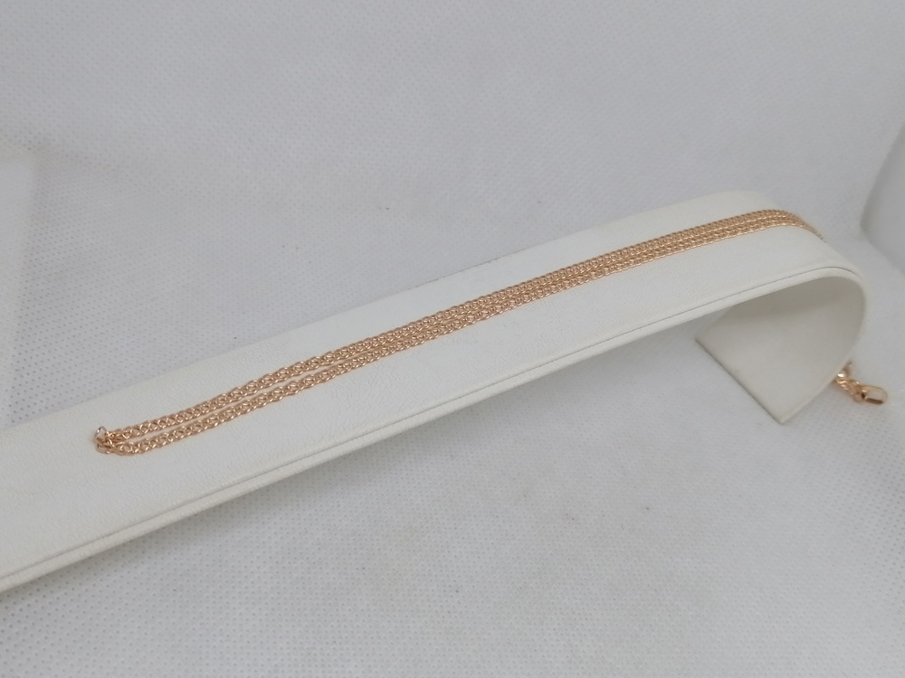 НЦ 12-076ПГ ЦЕПЬ ПУСТОТЕЛАЯ Ромб двойной (Au 585)