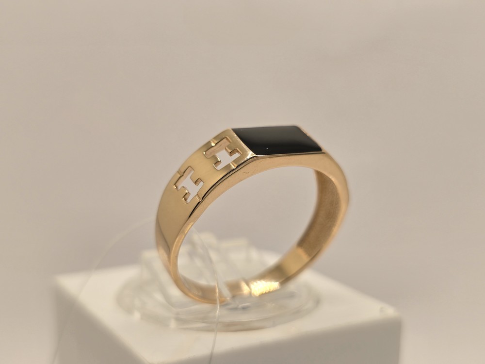 КОЛЬЦО ПЕЧАТКА с камнем (Au 585)