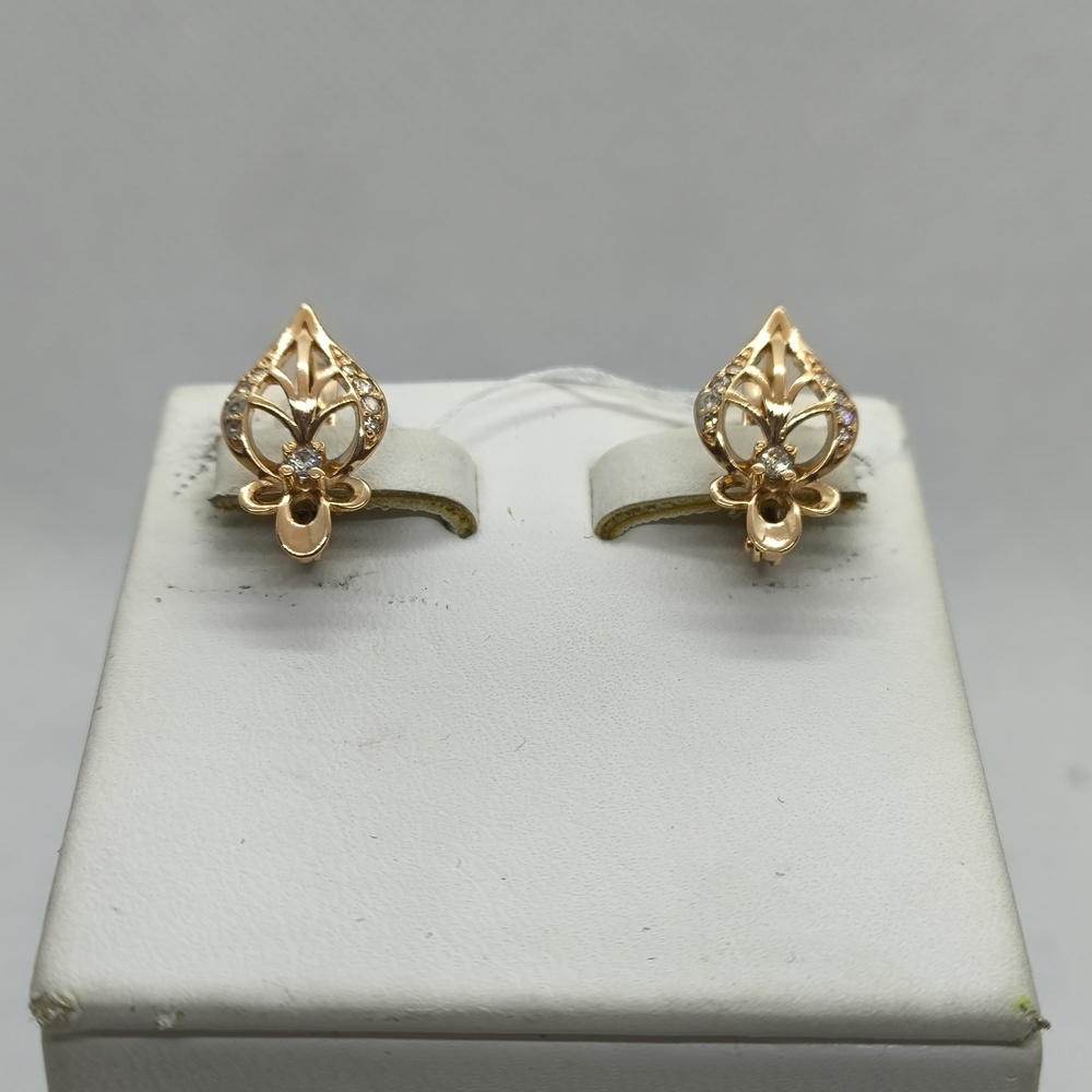 СЕРЬГИ С КАМНЕМ (Au 585)