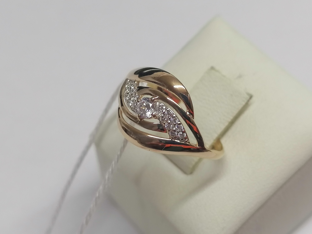 КОЛКМИ585 КОЛЬЦО С КАМНЯМИ (Au 585)