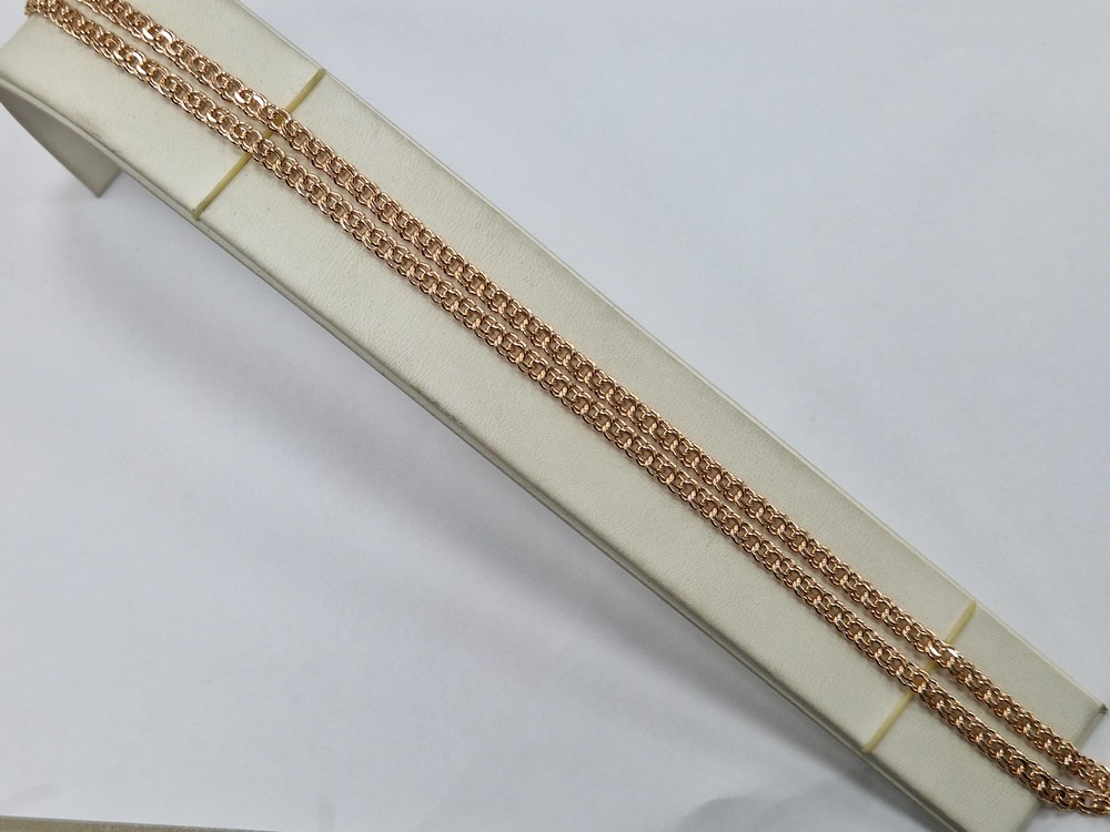 ЦЕПЬ ПУСТОТЕЛАЯ Бисмарк (Au 585)