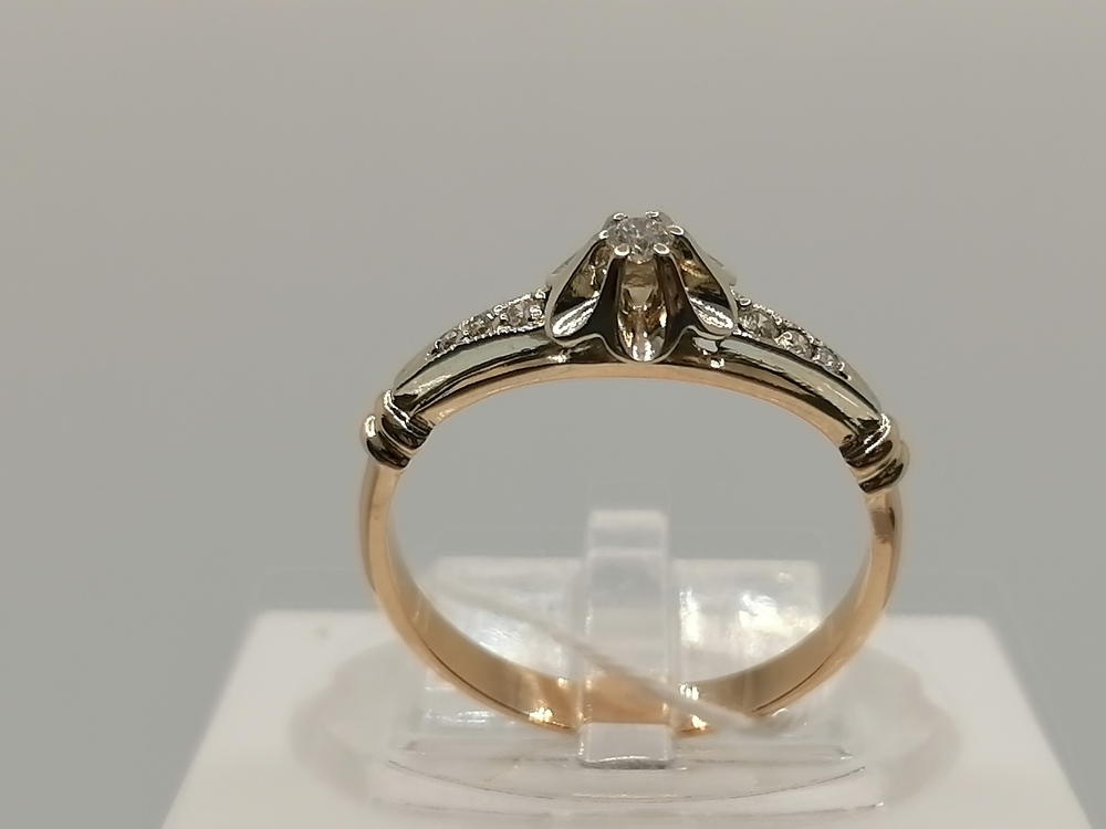 КОЛЬЦО БРИЛЛИАНТ Au 585