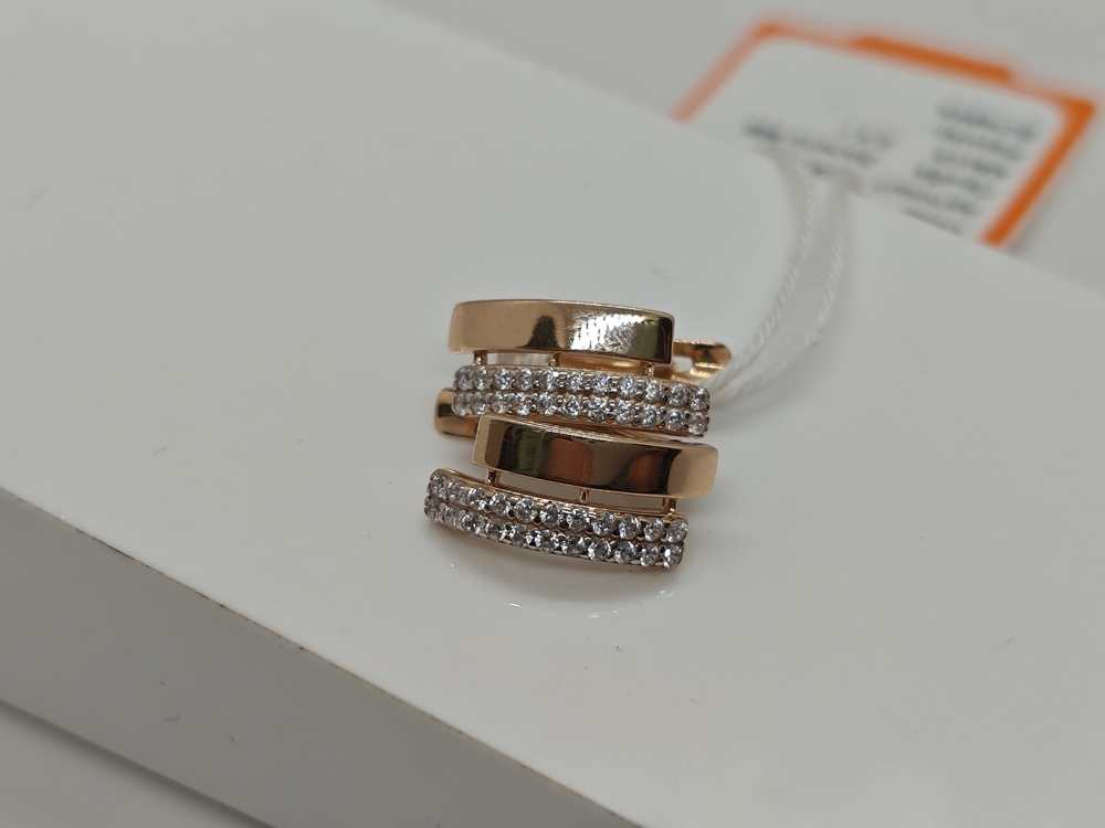 СКМИ585 СЕРЬГИ С КАМНЯМИ (Au 585)