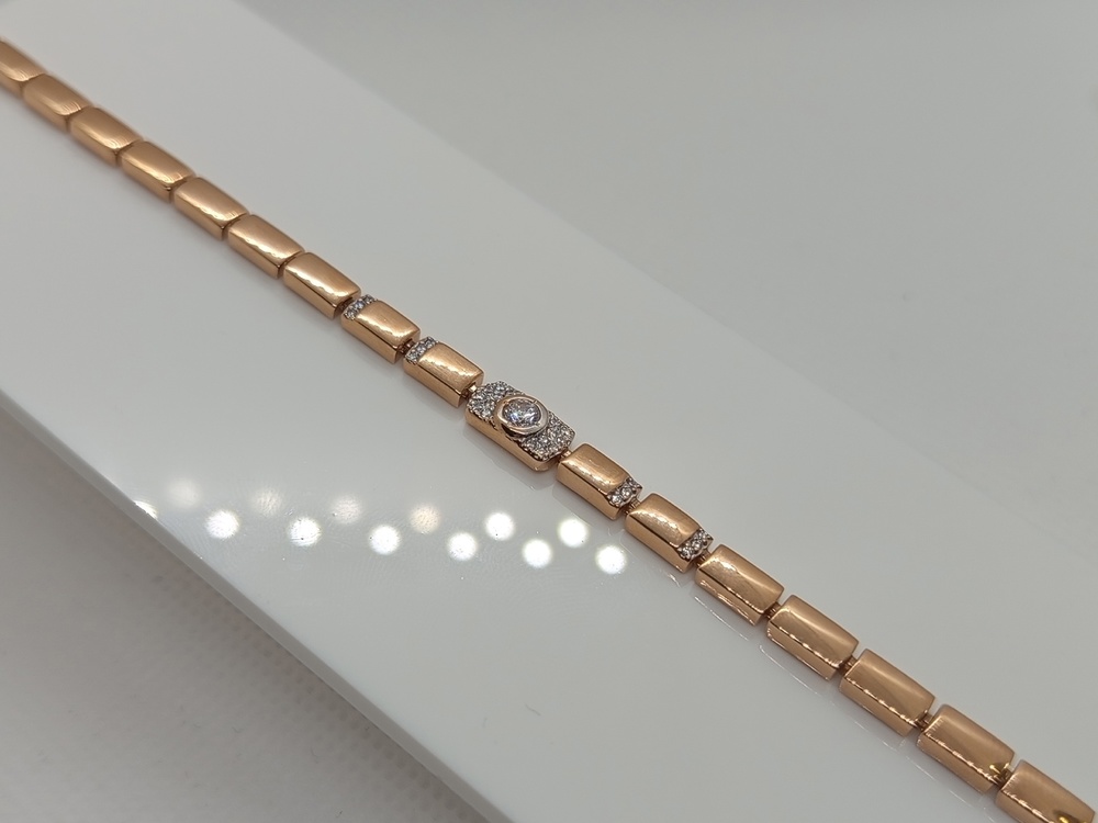 БРАСЛЕТ С КАМНЯМИ (Au 585)