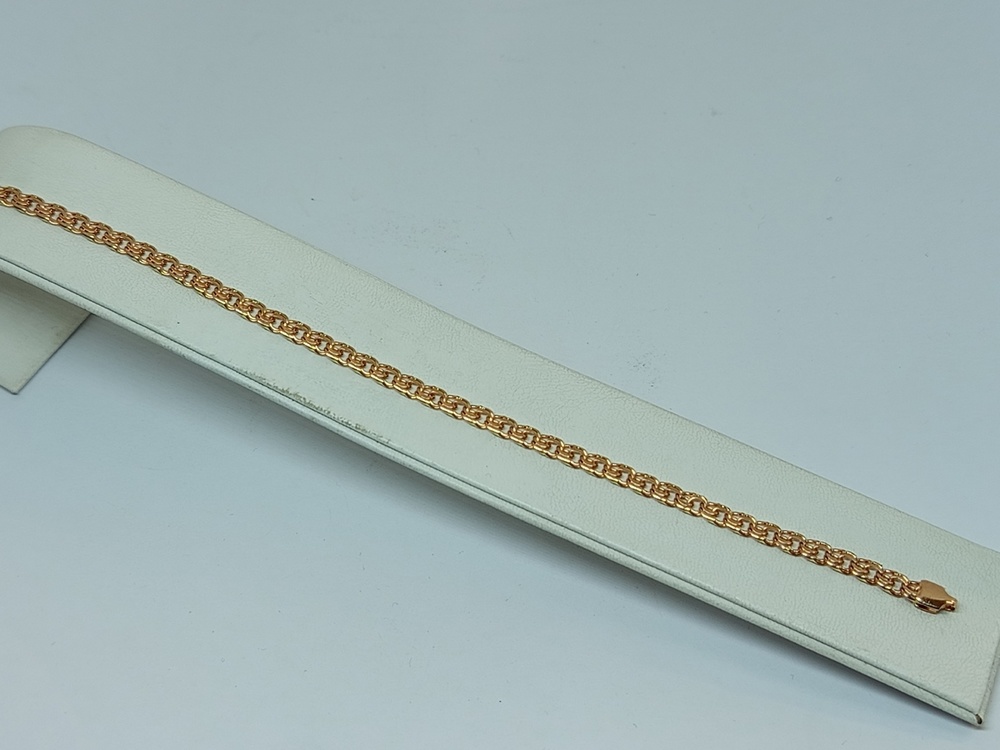 БЛБ585 БРАСЛЕТ ПОЛНОВЕСНЫЙ Бисмарк (Au 585)