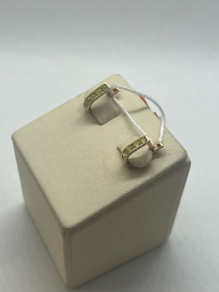 СКМИ585 СЕРЬГИ С КАМНЯМИ (Au 585)