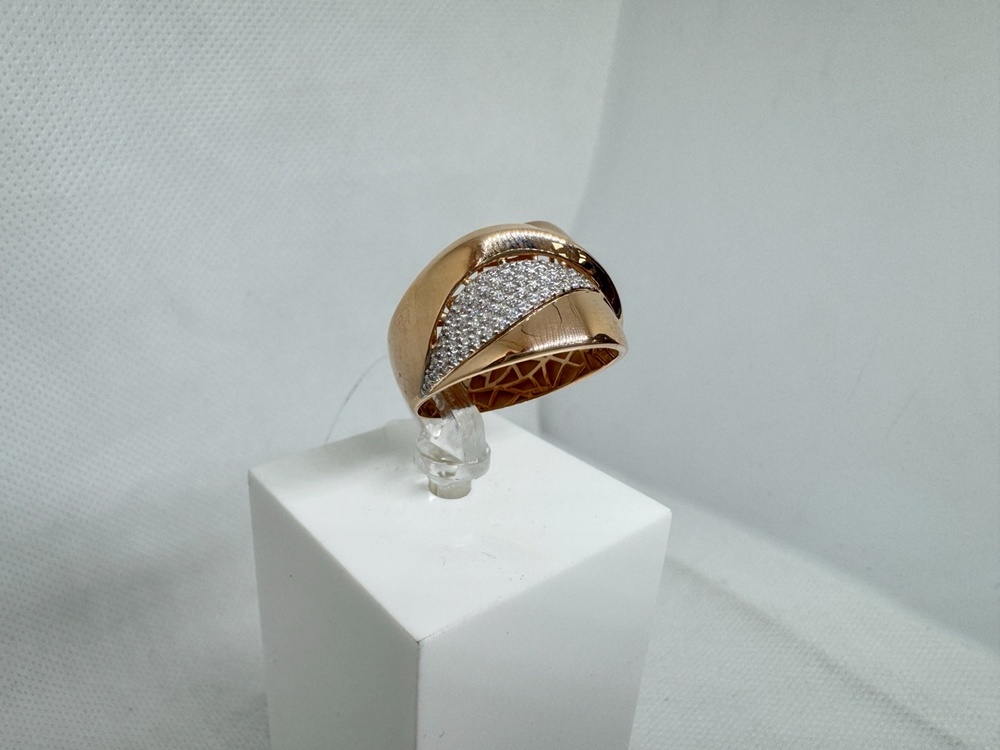 КОЛЬЦО С КАМНЯМИ (Au 585)