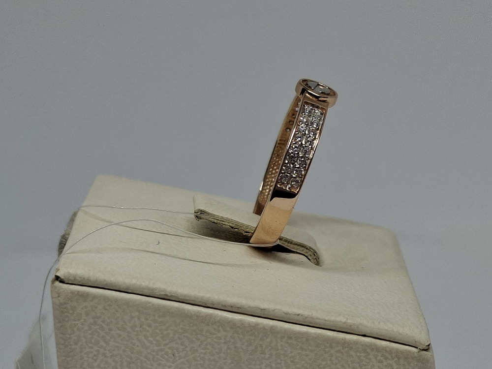 КОЛЬЦО С КАМНЯМИ (Au 585)