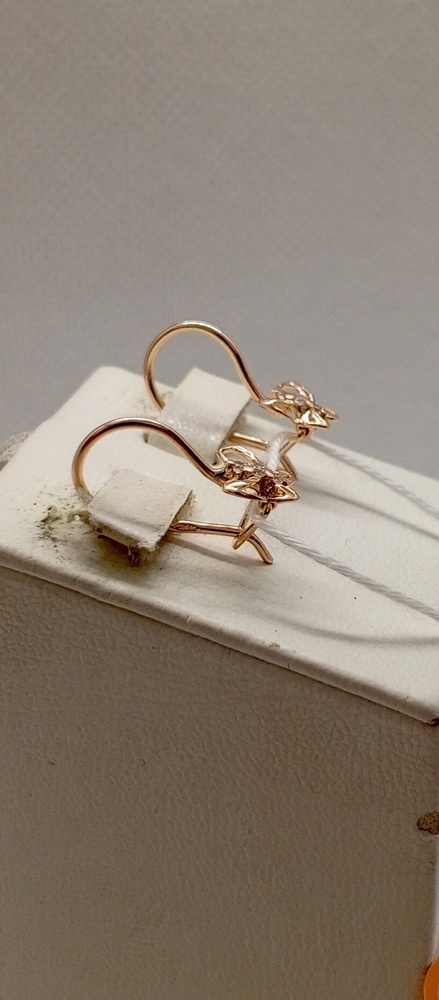 СКМИ585 СЕРЬГИ С КАМНЯМИ (Au 585)